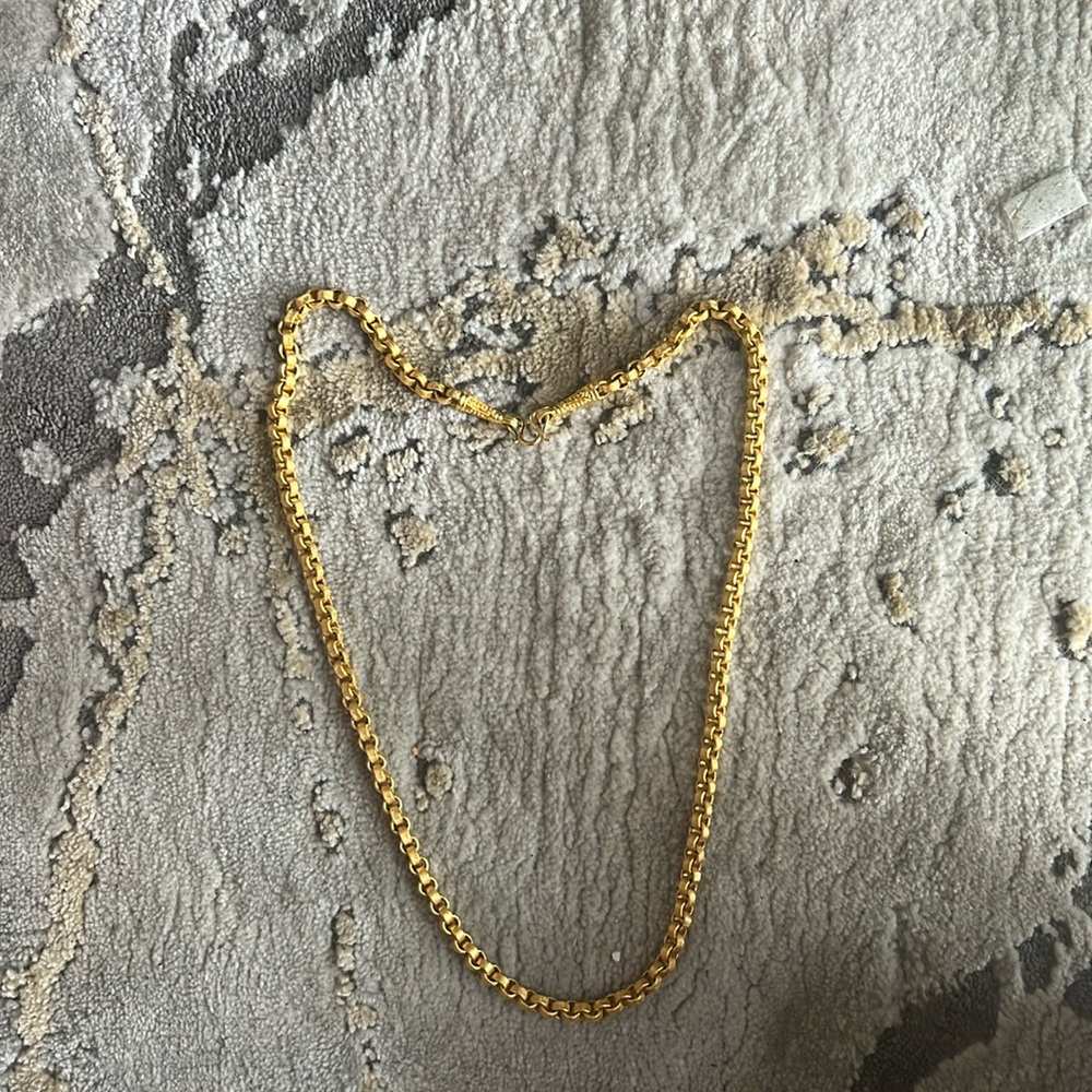 Thai Baht Goldtone Chain Necklace